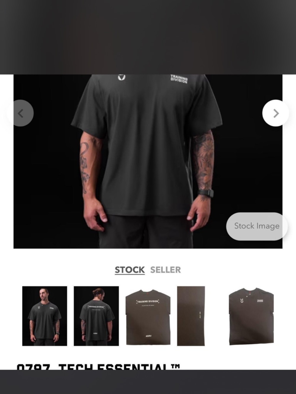 Men's Tech Essential T-Shirt — Charcoal